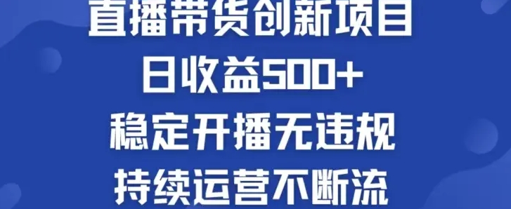 淘宝直播带货创新项目